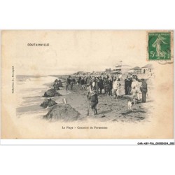 CAR-ABYP16-0994-50 - COUTAINVILLE - la plage - concours de forteresses