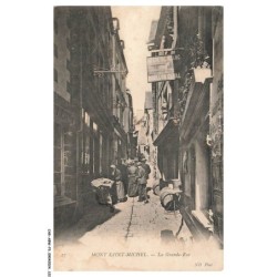 CAR-ABWP3-0257-50 - LE MONT SAINT MICHEL - la grande rue - vendu en etat