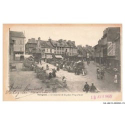 CAR-ABWP3-0283-50 - VALOGNES - le marché de la place vieq-d'azir
