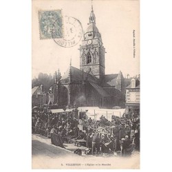 50 - VILLEDIEU - SAN52840 - L'Eglise et le marché