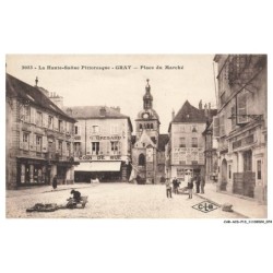 CAR-ACSP13-0838-70 - GRAY - Place du marché