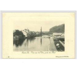 50.SAINT LO.VUE SUR LA RIVE PRISE DU PONT