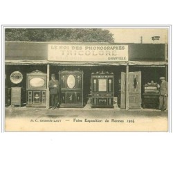 50.GRANVILLE.FOIRE EXPOSITION DE RENNES 1924.LE ROI DES PHONOGRAPHES TRICOLORE A GROUBOIS