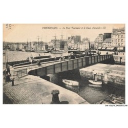 CAR-ACQP6-0358-50 - CHERBOURG - Le pont tournant et le quai alexandre-III
