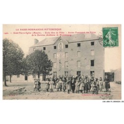CAR-ABWP3-0272-50 - SAINT-PIERRE-EGLISE - ecole libre de filles