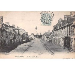 50 . n° 201273  .  PONTORSON  .  LA RUE SAINT MICHEL