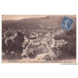 CAR-AERP6-0295-70 - FAUCOGNEY - Vue générale - Grande rue - Rue des fossés - Tour mxv