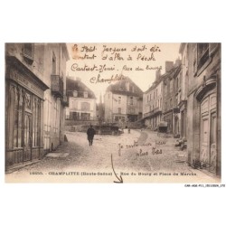 CAR-ADKP11-0858-70 - CHAMPLITTE - Rue du Bourg et place du Marche