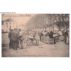CAR-AFMP9-0388-70 - SAINT-LOUP-SUR-SEMOUSE - Le 28 avril 1903 - quai de la sémouse un jour de foire