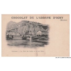 CAR-AFPP7-0393-51  - CHOCOLAT DE L'ABBAYE D'IGNY - Grenoble - Le Pont des Cycles - Et le Fort Rabot