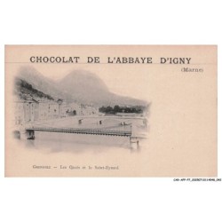 CAR-AFPP7-0392-51  - CHOCOLAT DE L'ABBAYE D'IGNY - Grenoble - Les Quais et le Saint-Eynard