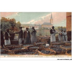CAR-AAGP3-51-0275 - LES VENDANGES - AVIZE - Arrivée au Vendangeoir