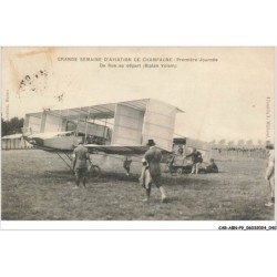 CAR-ABNP9-0824-51 - GRANDE SEMAINE D'AVIATION DE CHAMPAGNE - biplan voisin