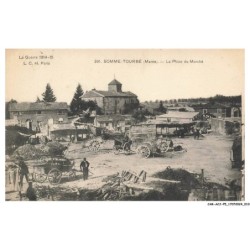 CAR-ACJP5-0293-51- SOMME TOURBE - place du marché
