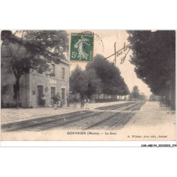 CAR-ABEP4-0373-51 - DONTRIEN - La gare