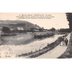 51-SAN59390-MAREUIL-SUR-AY.Les Goisses.Environs d'Epernay.Péniche