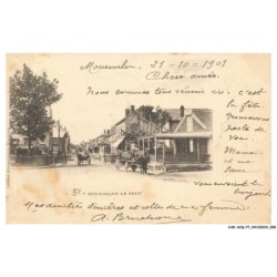 CAR-ACQP7-0402-51 - MOURMRLON-LE-PETIT - Vue sur une place