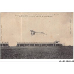 CAR-AAGP3-51-0266 - REIMS - GDE SEMAINE D'AVIATION DE CHAMPAGNE - Leblanc passe devant les tribunes