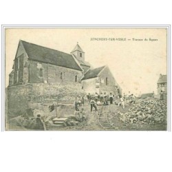 51.JONCHERY SUR VESLE.TRAVAUX DU SQUARE.VOIR ETAT