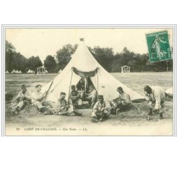 51.CHALONS.CAMP DE CHALONS.UNE TENTE