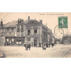 51 - SUIPPES - SAN37374 - Place du Marché et Rue de l'Orne
