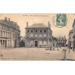51 - SUIPPES - SAN37380 - Place du Marché et Rue St Marché