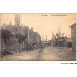 CAR-AABP2-51-0153 - CHAUMUZY - mairie et l'ecole provisoires