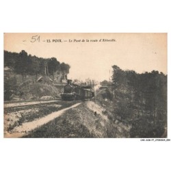 CAR-ACMP7-0532-51 - POIX - Le pont de la route d'Abbeville - TRAIN
