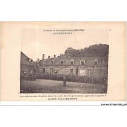 CAR-AACP7-51-0625 - SAINT-HILAIREMONT - les prisonniers boches dans la cour de l'exploitation agricole legrand