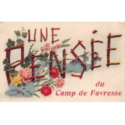 51 - FAVRESSE - SAN33259 - Une Pensée du Camp de Favresse