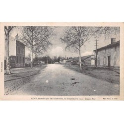 51 - AUVE - SAN34630 - Incendié par les Allemands le 6 septembre 1914 - Grande Rue