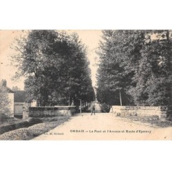 51 - ORBAIS - SAN37456 - le Pont et l'Avenue et Route d'Epernay