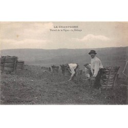 51 - La Champagne - SAN21790 - Travail de la Vigne - Le Bêchage - Agriculture - Métier