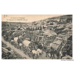 CAR-ACQP7-0410-51 - La guerre en champagne - Un camp près de TAHURE