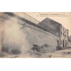 51 - CHAMPAGNE - SAN47497 - Aspect du Boulevard du Nord - Celliers de M Ducoin - Avril 1911 - Les Emeutes