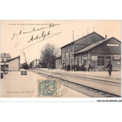CAR-AACP8-51-0645 - CHALONS - gare du camp de chalons (Mourmelon-le-Petit) - Train