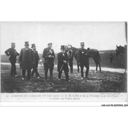 CAR-AACP8-51-0649 - Alphonse XIII au camp de CHALONS - le roi et m.le president de la republique se rendent au pylone