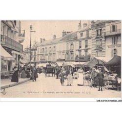 CAR-AAFP6-51-0473 - EPERNAY - le marché - rue de la porte lucas