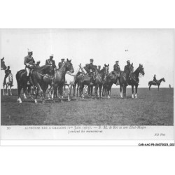 CAR-AACP8-51-0648 - Alphonse XIII au camp de CHALONS - le roi et son etat-major pendant la manoeuvre