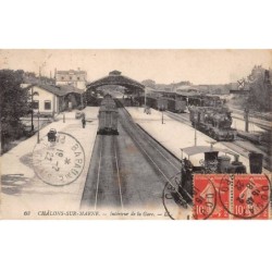 51 - CHALONS SUR MARNE - SAN42400 - Intérieur de la Gare - Train