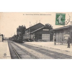 51.AM17222.Chalons.N°38.Gare du camp de Châlons (Mourmelon le petit).Train.Etat