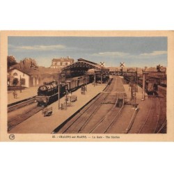 51 - Chalons sur Marne- SAN21768 - La Gare - Train