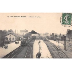 51 - CHALONS SUR MARNE - SAN27376 - Intérieur de la Gare - Train