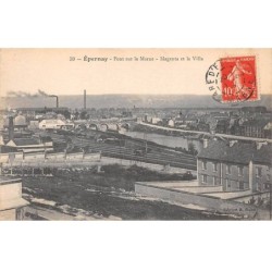 51 - EPERNAY - SAN24253 - Pont sur La Marne - Magenta et la Villa
