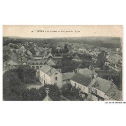 CAR-ABUP4-0289-51 - FISMES a vol d'oiseau - Vue prise de l'église