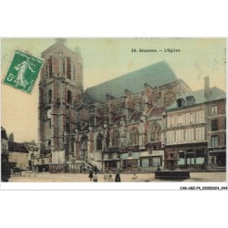 CAR-ABZP4-0267-51 - SEZANNE - l'église  - cp toilé