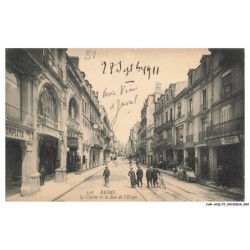 CAR-ACQP7-0445-51 - REIMS - Le casino et la rue de l'étape
