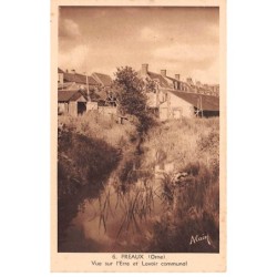 61 - PREAUX - SAN32301 - Vue sur l'Erre et lavoir Communal