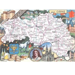 61. n°53253. ORNE .Blondel la Rougery. 1945. carte géographique