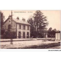 CAR-AAGP4-61-0380 - TOUROUVRE - la Gare